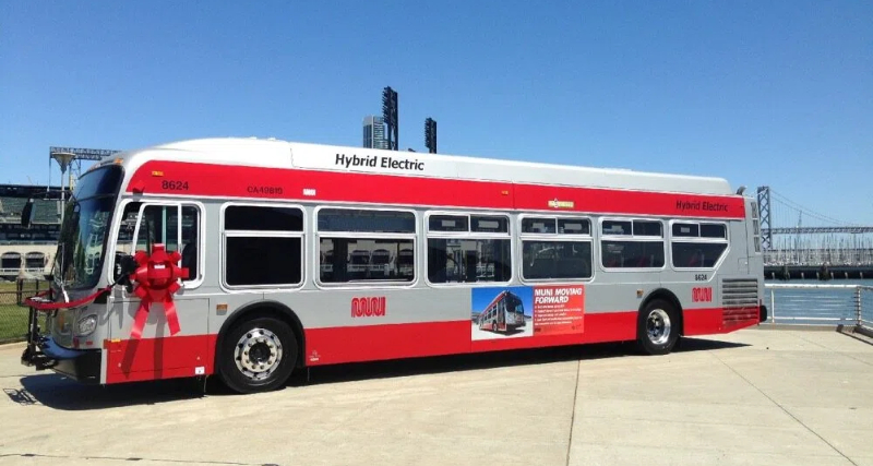 SF Muni Gets New Hybrids But Shows Off a Bus to Nowhere _ KQED SF Muni Gets New Hybrids But Shows Off a Bus to Nowhere _ KQED