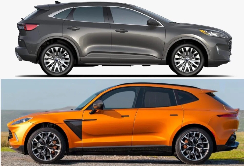 Ford Escape_Kuga with its roof lowered to Aston Martin DBX proportions, or Aston Martin DBX with its roof raised to Ford Escape_Kuga proportions r_regularcarreviews