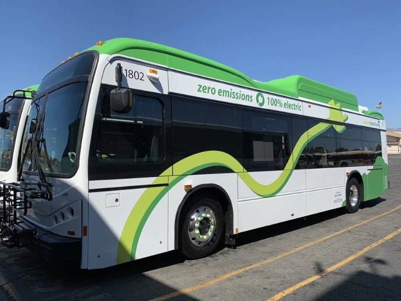 Two Battery Electric Buses _ Marin Transit
