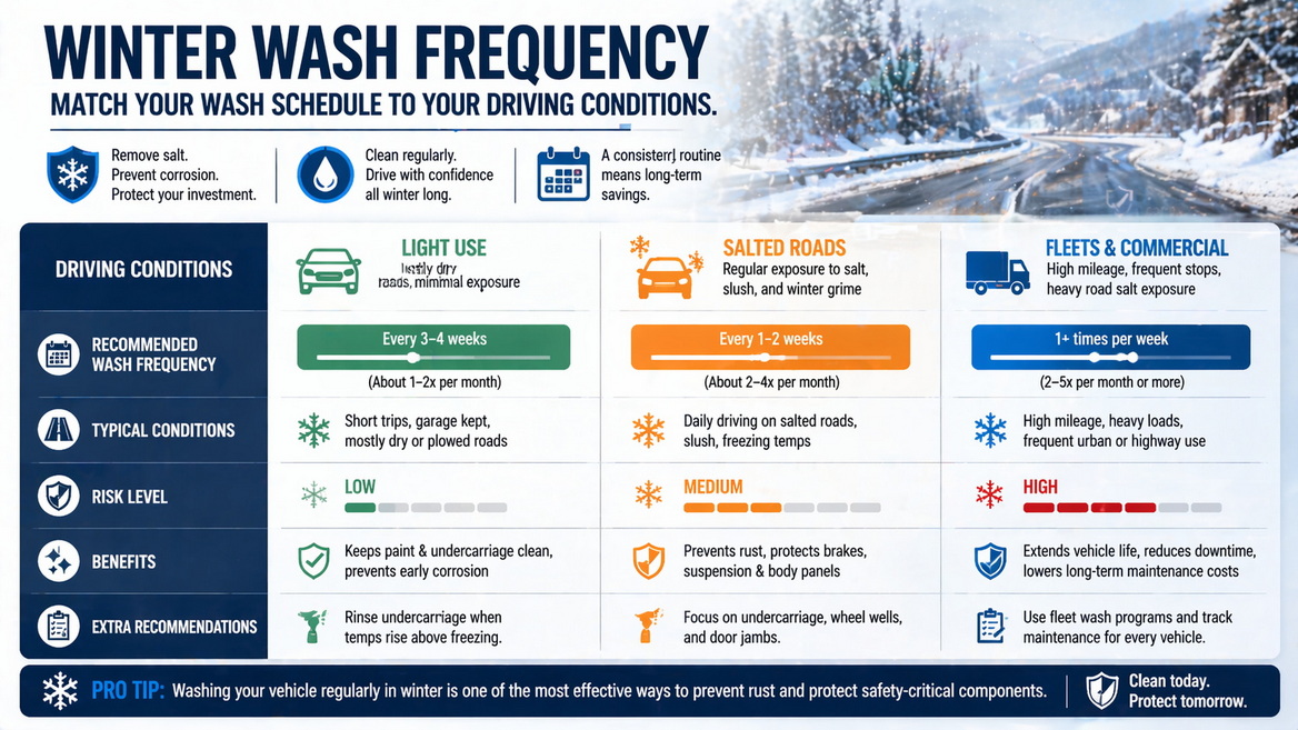 Winter Wash Frequency Chart