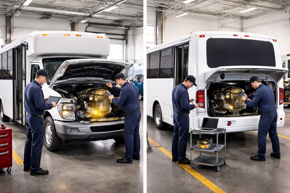 Bus Engine Maintenance Access