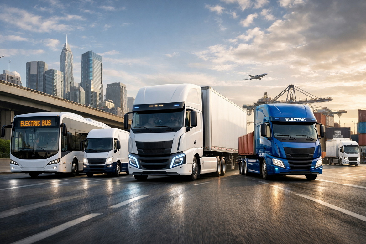 Electric Bus And Truck Fleet