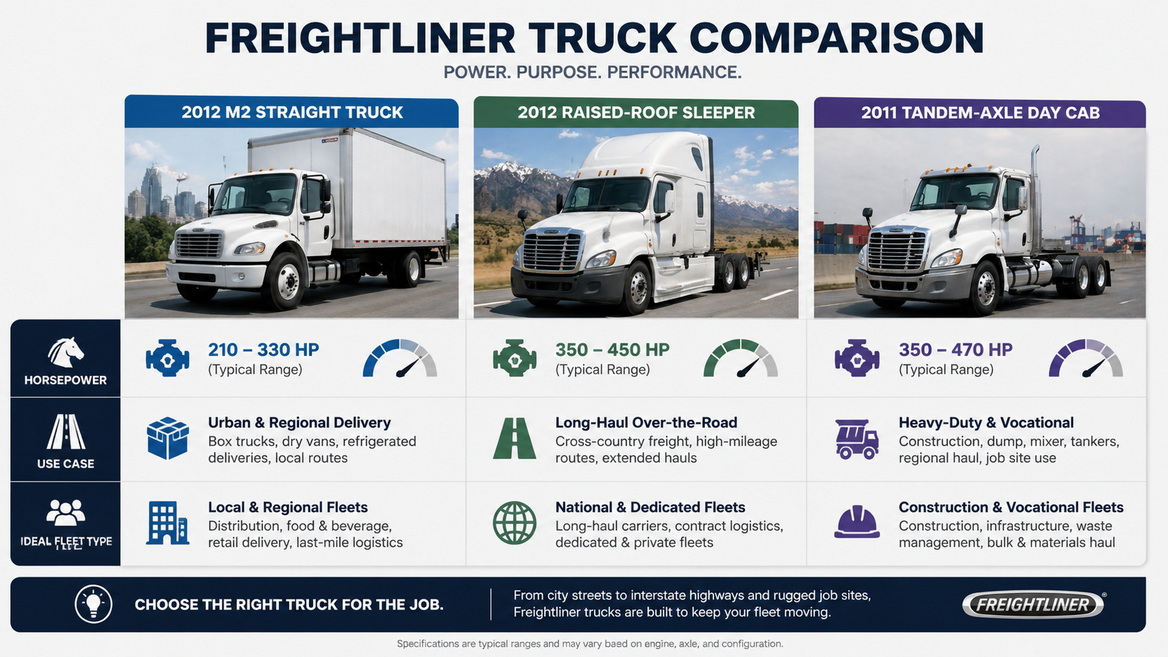 Freightliner Truck Lease Comparison Diagram