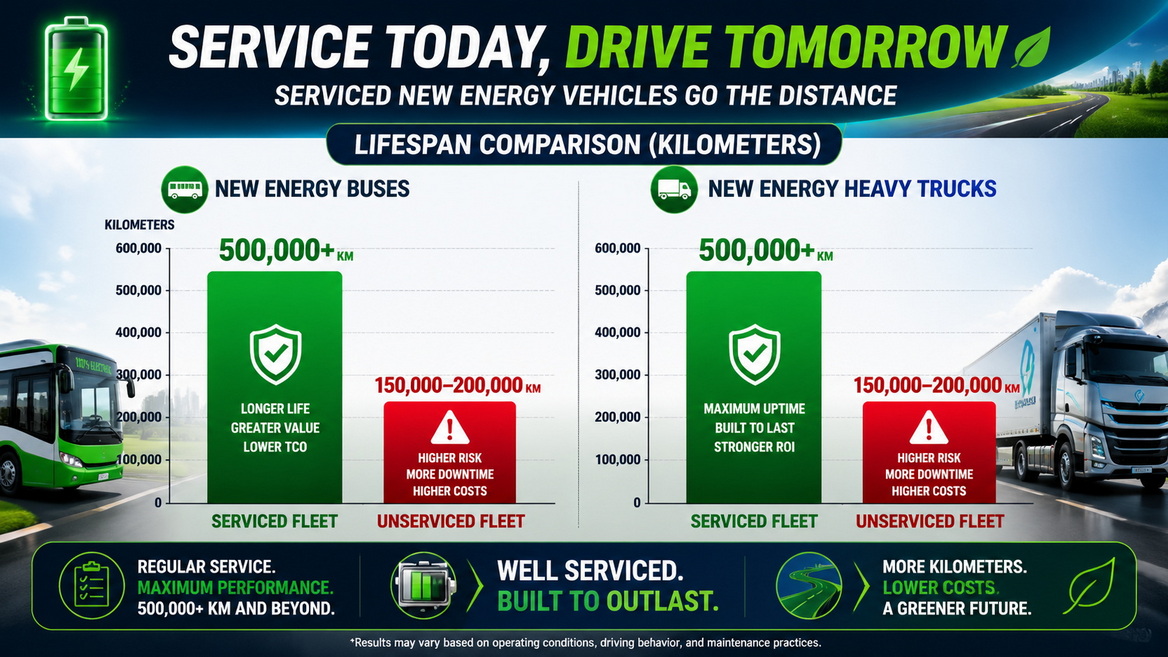 NEV Lifespan Comparison Infographic