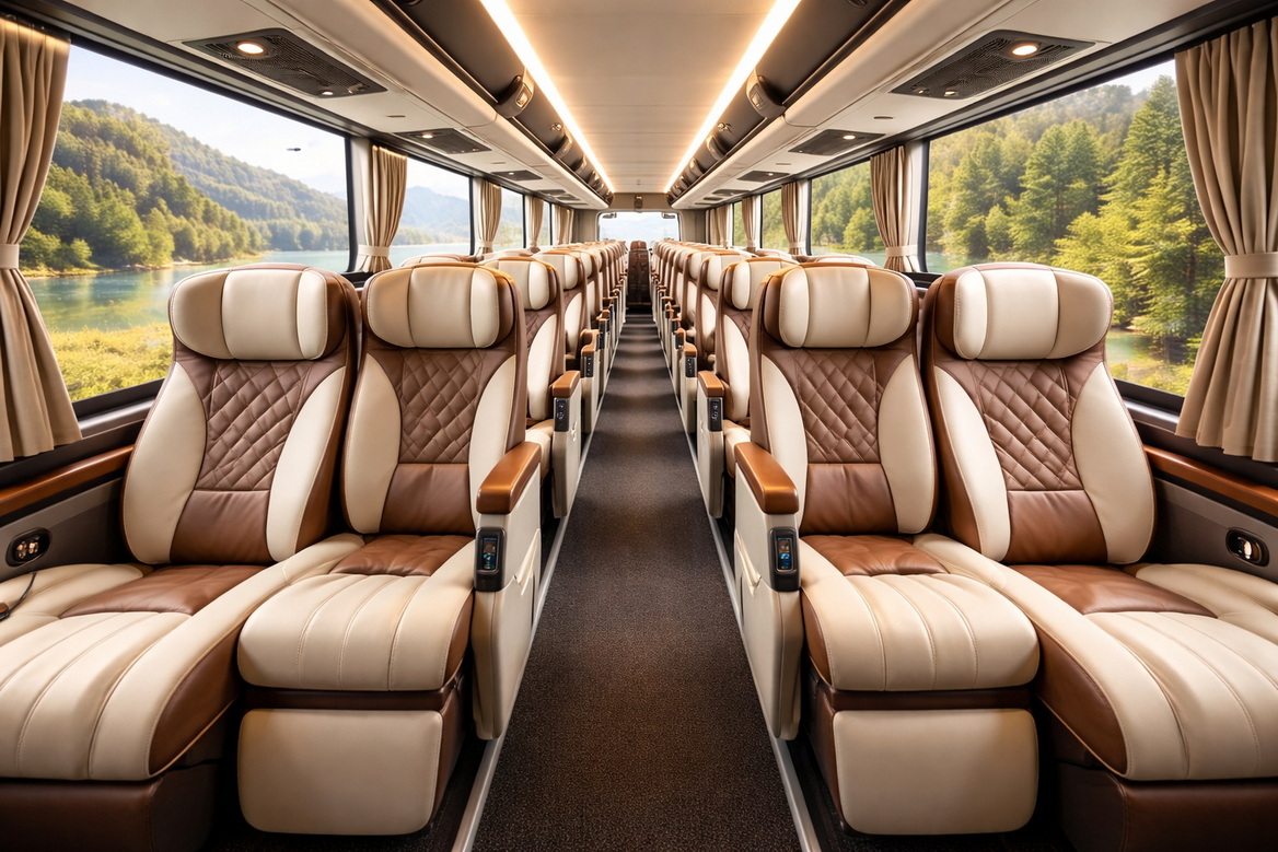 Tour Bus Interior Comfort