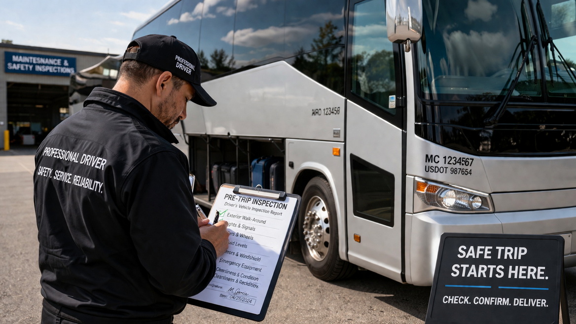 Tour Bus Safety Inspection