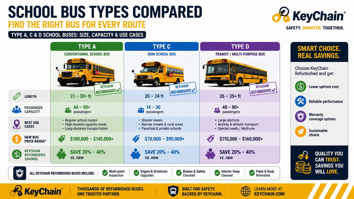 Bus Types Comparison Chart